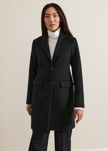 Phase Eight Lydia Wool Coats Green Australia | AZ0467839